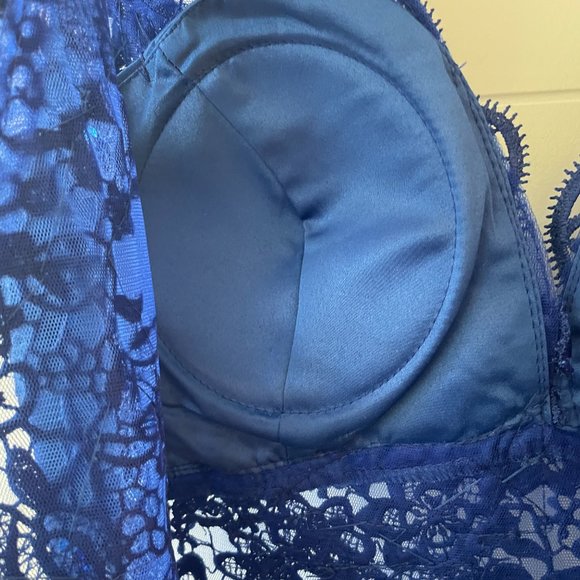 GORGEOUS Royal Blue Italian Gown - Picture 6 of 6